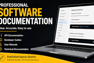 write software documentation as a published apress author