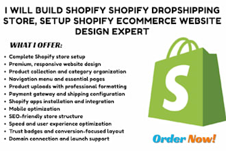 build shopify dropshipping beauty cosmetic fitness clothing fashion store design