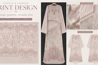 create pattern ready to print, revision free