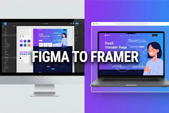 convert figma to framer design and develop framer website