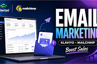 create email marketing campaigns in klaviyo and mailchimp