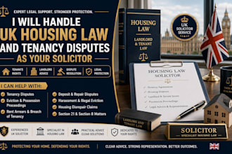 handle UK housing law and tenancy disputes as your solicitor