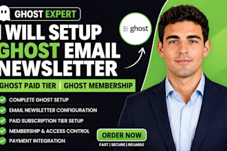setup ghost email newsletter ghost paid subscription tier ghost membership