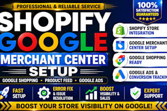 set up shopify google merchant center and shopping