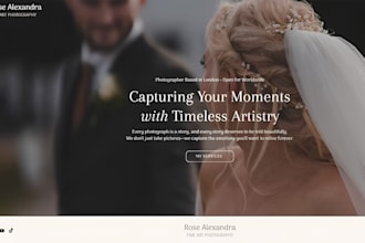 art gallery website, portfolio website, photography gallery wordpress website