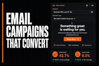 create high converting email campaigns in klaviyo, ghl and mailchimp