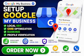 setup google my business local seo gmb optimization ranking profile verification