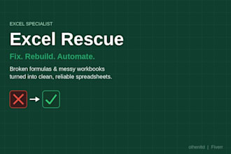 rescue, fix, or rebuild your broken excel workbook