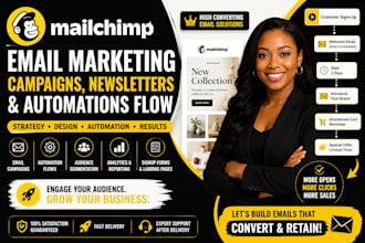 setup mailchimp email marketing campaign newsletter and automation flows