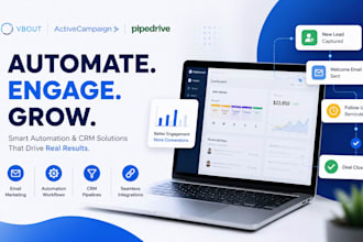 automate your email with vbout, pipedrive sales funnel active campaign