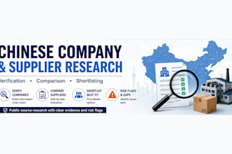 research and verify chinese suppliers and companies