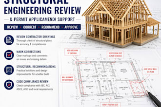 review building structural details and permit corrections