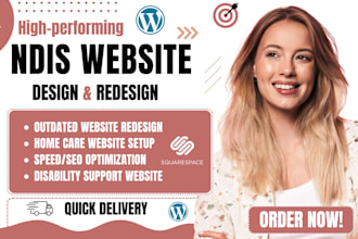 design ndis website, aged care website, disability support website, ngo website