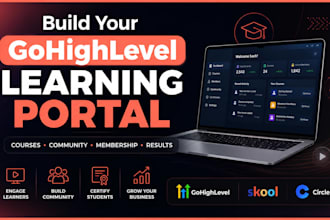 build gohighlevel client portal affiliate portal courses certificates skool