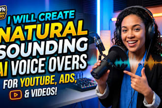 create natural sounding ai voice overs for youtube, ads, and videos