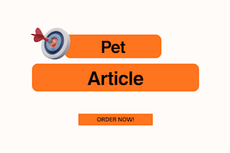 write pet care dog article content