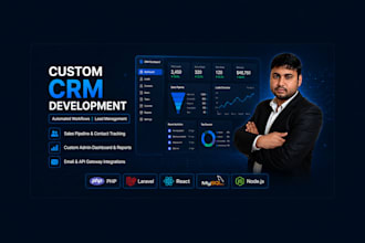 build custom CRM system, web application, and saas solution