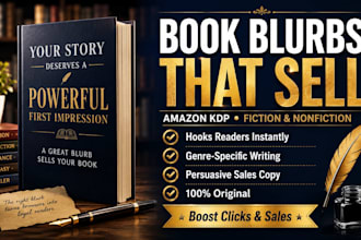 write an irresistible amazon KDP book blurb that hooks readers and boosts sales