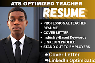 write ats teacher resume, CV, cover letter for education jobs