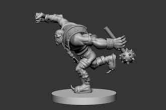 print ready model,fantasy creature sculpt,3mf miniature,bambu lab,dnd warhammer