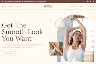 build wix waxing studio website wax salon website beauty salon hair removal site