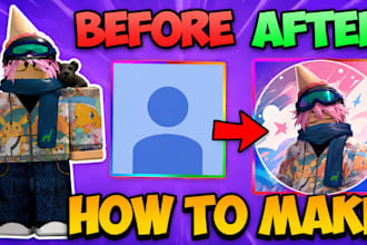 create your roblox game avatar into a custom profile picture