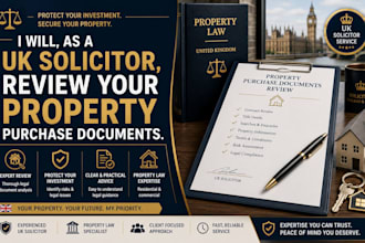 as a UK solicitor, review your property purchase documents