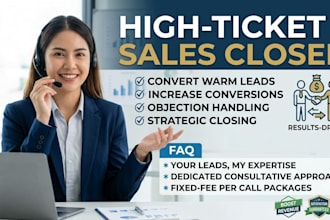 handle your phone and chat sales closing for your agency or course