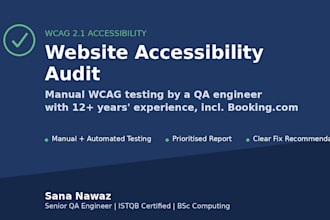 run a wcag accessibility audit on your website