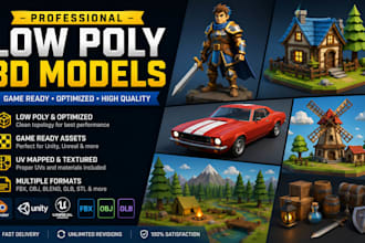 create stunning low poly 3d models for games, vr, and animation ps1 n64