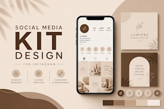 design a branded social media kit and instagram templates