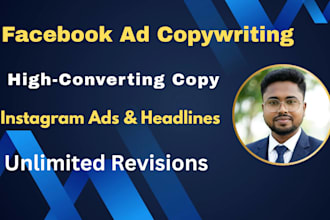 do high converting facebook ad copy and instagram ads copywriting