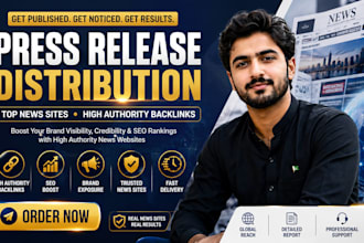 distribute press releases on top news sites with high authority backlink