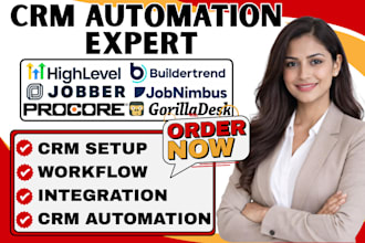 setup jobber gorilladesk gohighlevel buildertrend jobnimbus procore automation