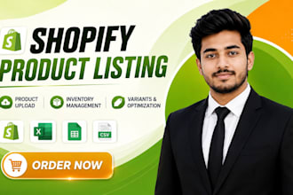 do shopify product listing, inventory management, sync and product upload