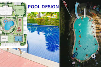 design swimming pool permit sets and pool construction drawings