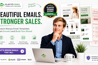 design klaviyo email templates for shopify and ecommerce brands