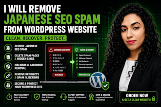 remove japanese SEO spam from wordpress website