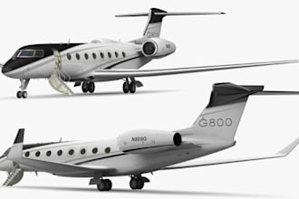 create professional aircraft 3d models fpv drone for aviation projects