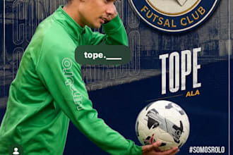 design custom sports flyers or matchday posters