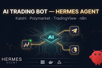 migrate relay app hermes agent ai trading bot kalshi polymarket trading view n8n