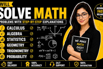 solve calculus, algebra, statistics, geometry and trigonometry problems