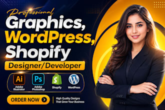 be your graphics wordpress shopify designer developer