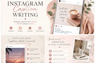 write engaging instagram captions and social media content