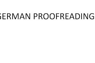be your native german proofreader and book or text editor