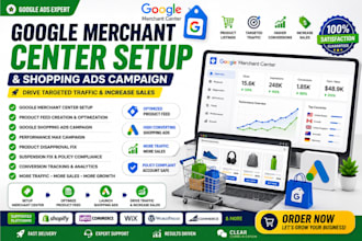 fix google merchant center suspension and set up shopping ads