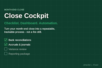 build your month end close cockpit and automate your accounting close