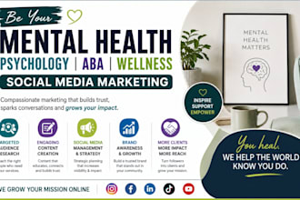 be your mental health psychology aba wellness, mental social media marketing