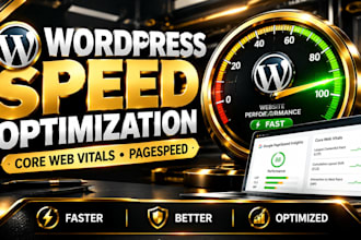 speed up wordpress website, fix core web vitals and pagespeed