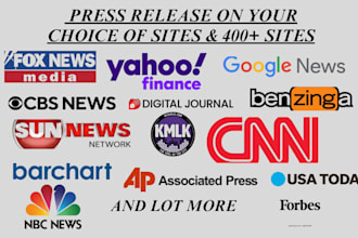 do press release writing, press release distribution for business promotion